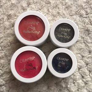 Hello Kitty Colourpop blush and eyeshadow bundle